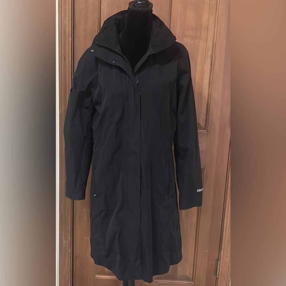 Marmot Women’s Hooded Trench Overcoat  Raincoat with MEMBRAIN technology medium